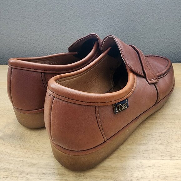 Vintage Dexter Brown Leather Slip On Loafers Mens Size 9.5 USA main image 6